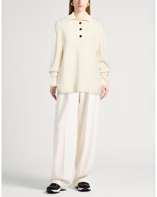 Liviana Conti White Ivory Sweater Cashmere, Polyamide