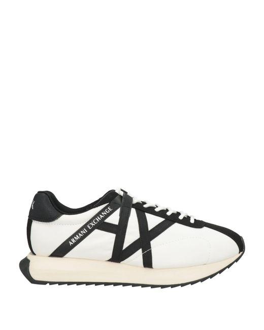 ARMANI EXCHANGE Black Sneakers Polyamide, Elastane for men