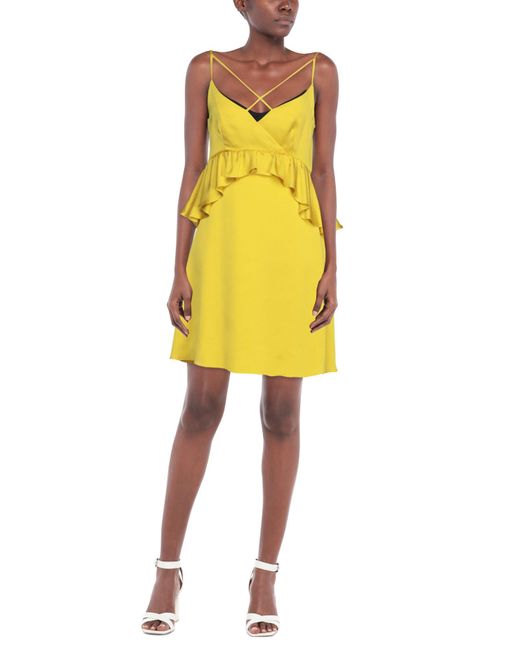 Relish Yellow Mini Dress Polyester