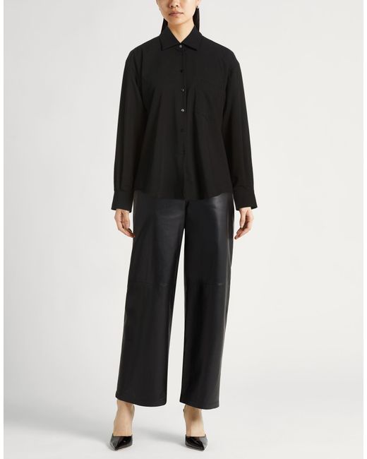 Xacus Black Shirt Polyester, Viscose, Elastane