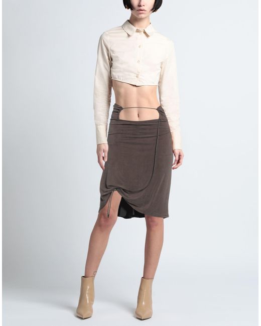 Jacquemus Gray Mini Skirt