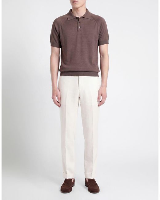Daniele Fiesoli Brown Polo Shirt for men