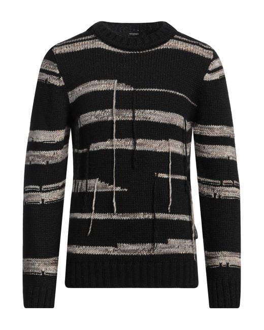 Takeshy Kurosawa Black Sweater Acrylic, Wool, Viscose, Alpaca Wool for men
