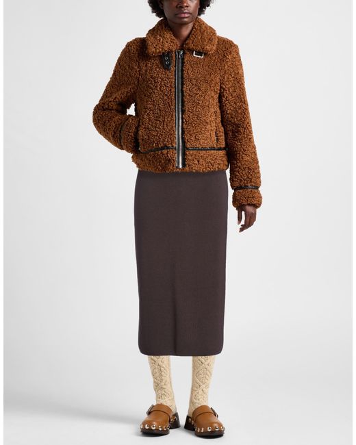 Kontatto Brown Midi Skirts
