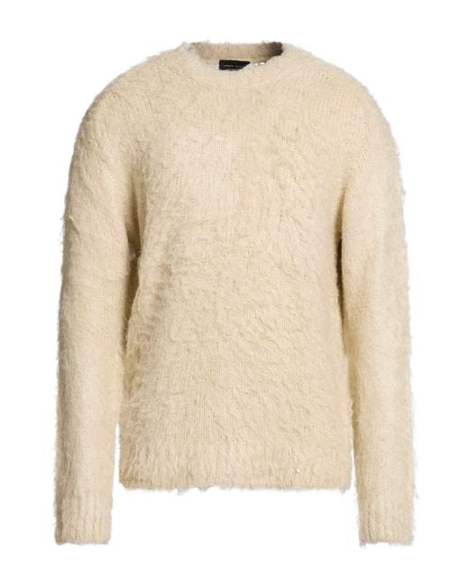 Roberto Collina Natural Ivory Sweater Silk for men