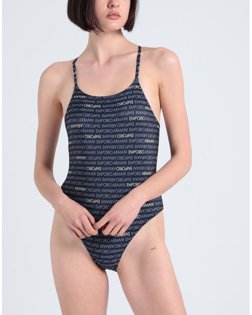 Emporio Armani Blue One-piece Swimsuit