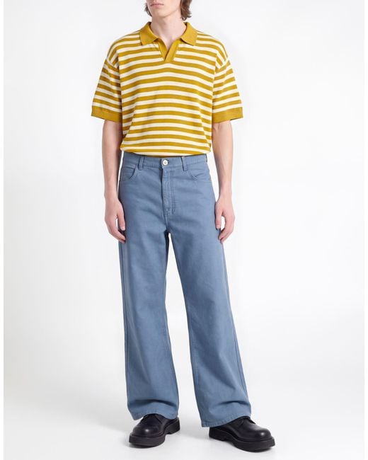 Marni Blue Slate Pants Cotton for men