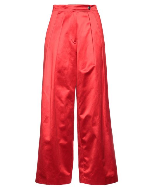 Dries Van Noten Red Pants