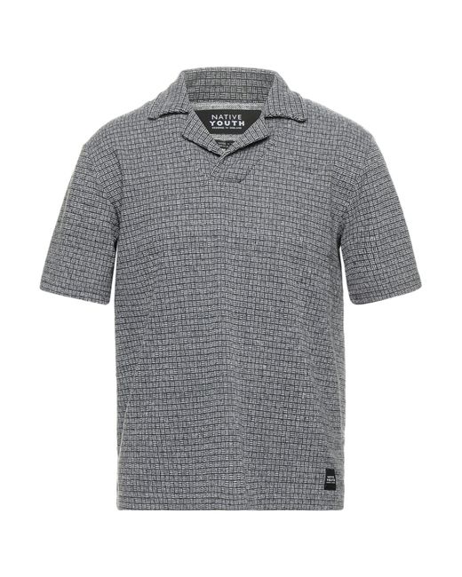Native Youth Gray Polo Shirt for men