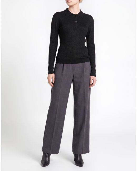 Officine Generale Black Sweater Viscose, Polyester