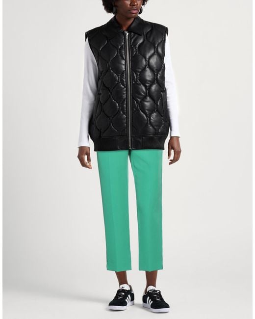 Marella Green Pants Polyester, Elastane
