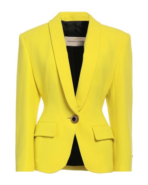 Alexandre Vauthier Yellow Suit Jacket