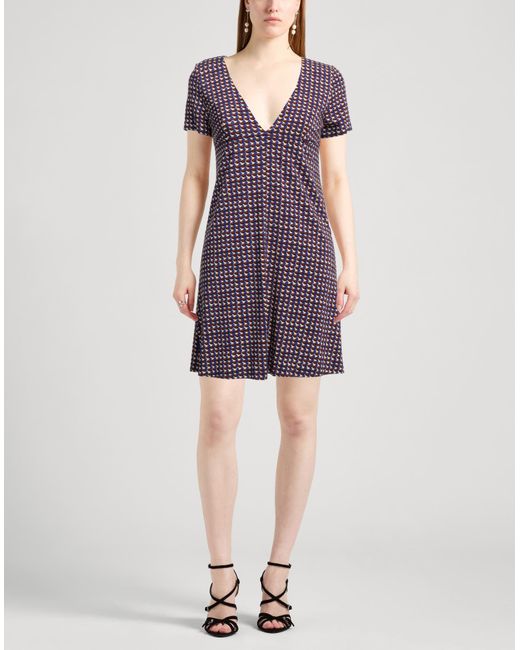Siyu Purple Mini-Kleid
