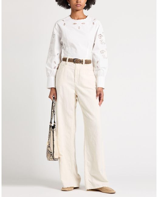Sandro White Top Cotton