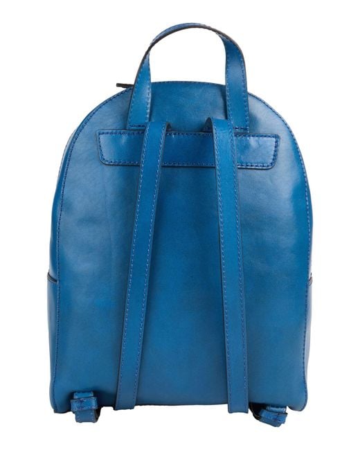 The Bridge Blue Azure Backpack Leather