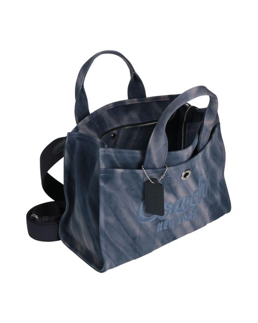 COACH Blue Slate Handbag Textile Fibers