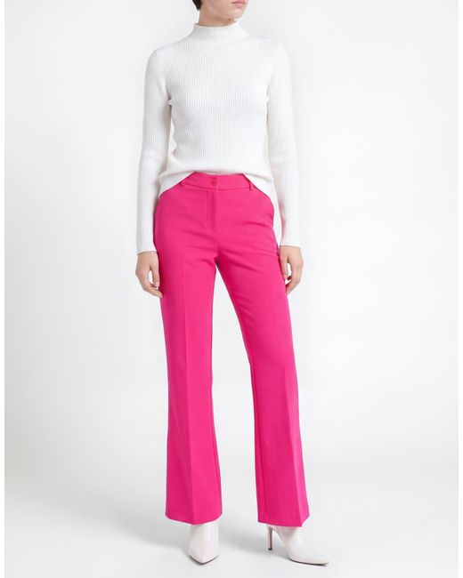 Try Me Pink Fuchsia Pants Polyester, Elastane