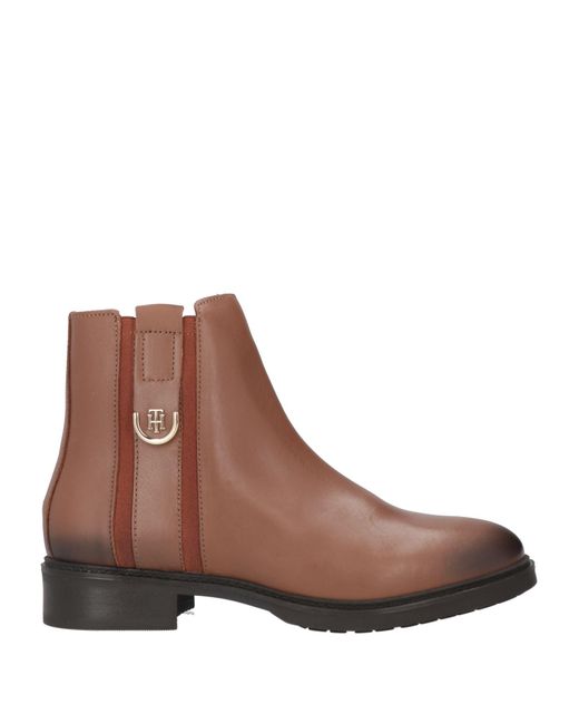 Tommy Hilfiger Brown Ankle Boots