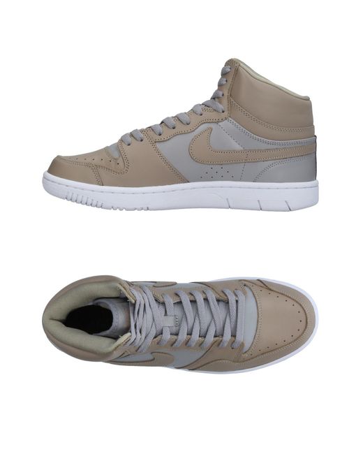 tan suede nike high tops