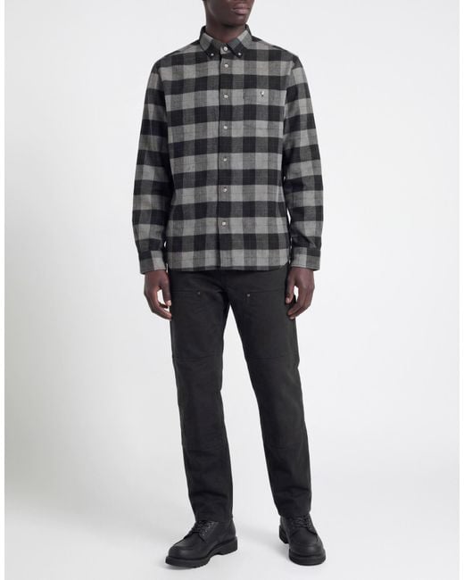 Woolrich Gray Shirt Cotton for men