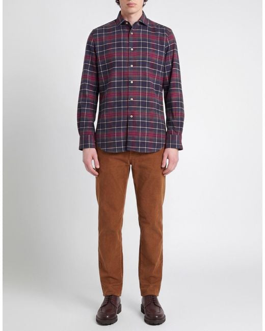 ALEX INGH Blue Shirt Cotton for men