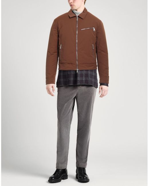 Paolo Pecora Brown Jacket Polyester for men