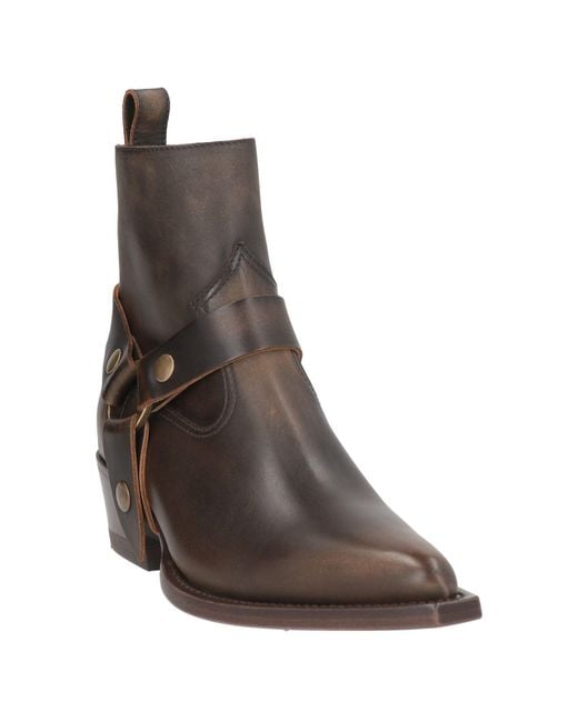 Golden Goose Deluxe Brand Brown Tan Ankle Boots Leather