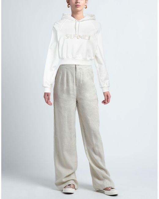 Sunnei White Sweatshirt