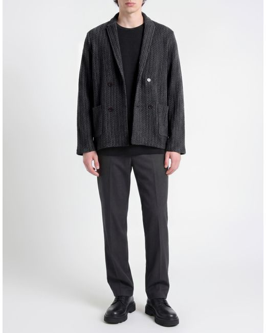 Drykorn Black Charcoal Blazer Wool, Polyacrylic for men