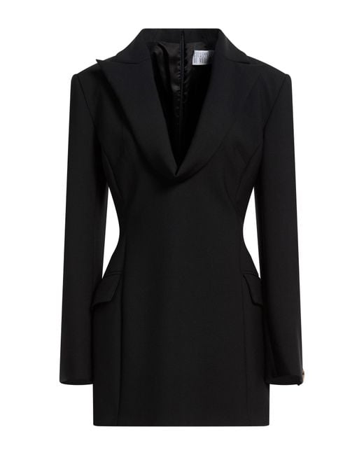 GIUSEPPE DI MORABITO Black Mini Dress Virgin Wool, Elastane