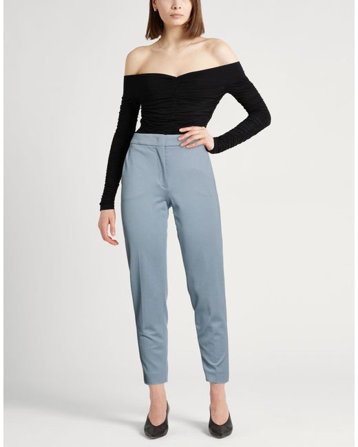 Max Mara Blue Light Pants Viscose, Polyamide, Elastane