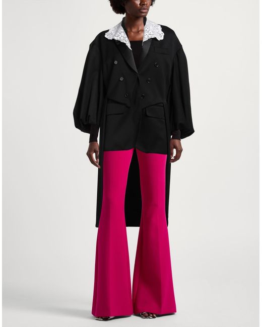 Simone Rocha Black Overcoat & Trench Coat