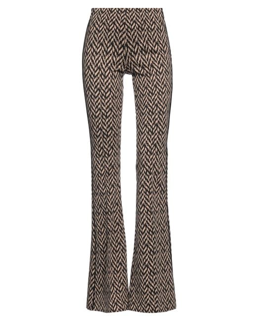 SIMONA CORSELLINI Gray Pants Polyester, Viscose, Elastane