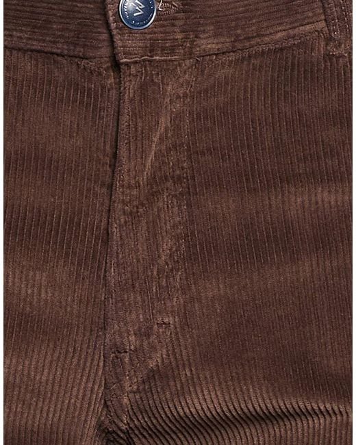 40weft Brown Pants Cotton, Lyocell, Elastane for men