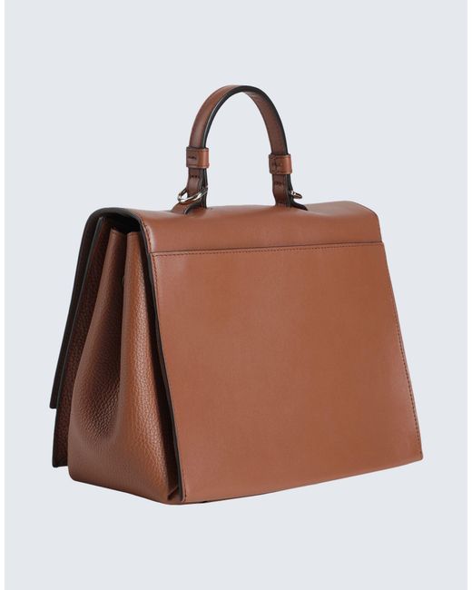 Furla Brown Emma S Top Handle -- Handbag Calfskin