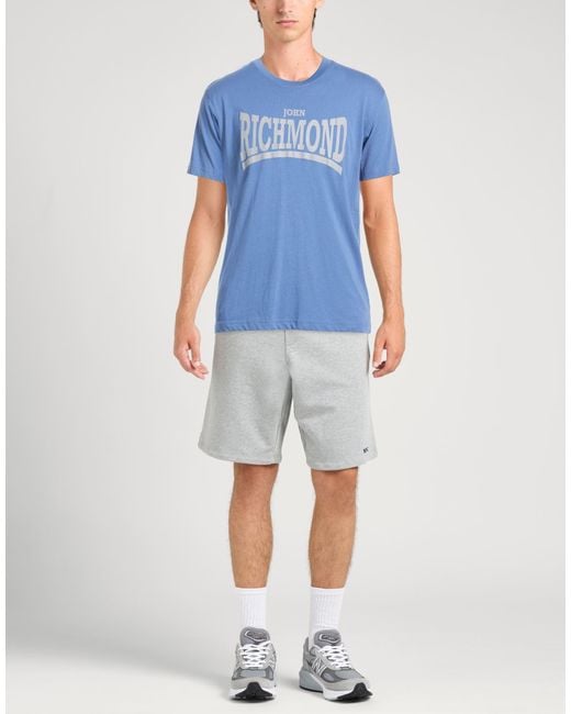 John Richmond Blue Slate T-Shirt Cotton for men