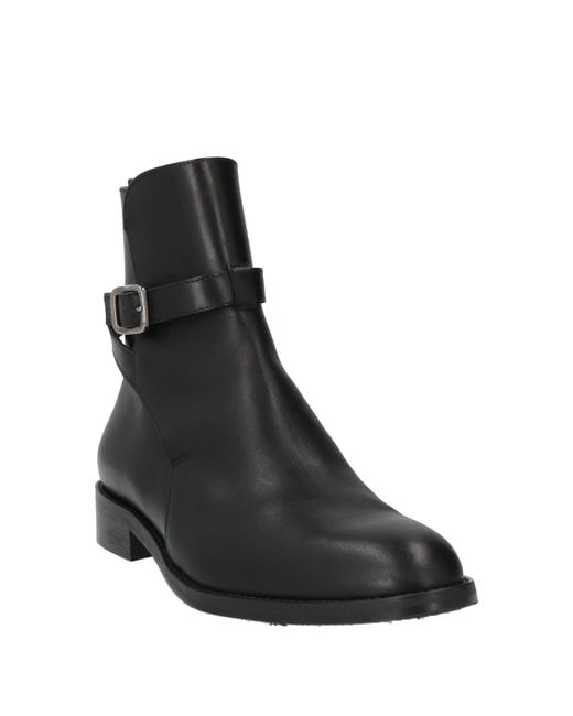 Guglielmo Rotta Black Ankle Boots Leather