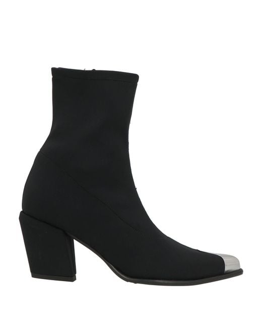 Nila & Nila Black Ankle Boots Synthetic Material
