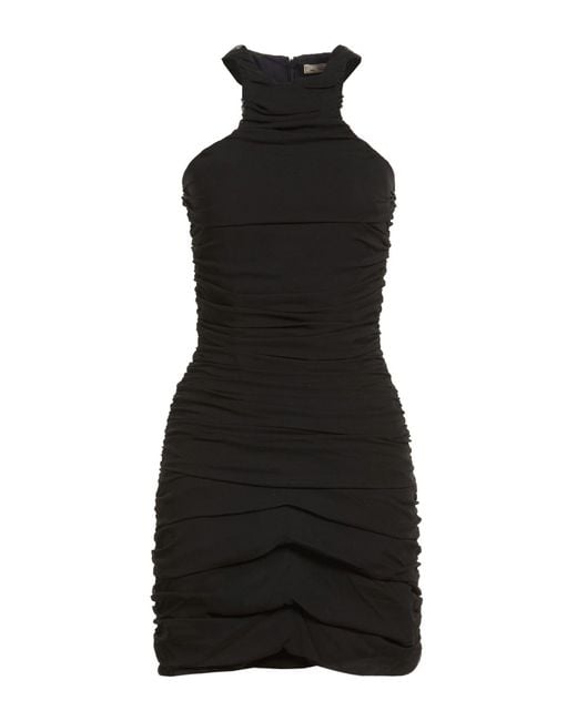 Nina Ricci Black Mini Dress Silk, Polyamide, Elastane