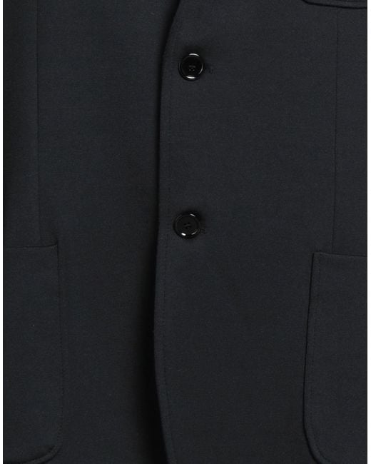 Daniele Alessandrini Black Blazer Polyester, Viscose, Elastane for men