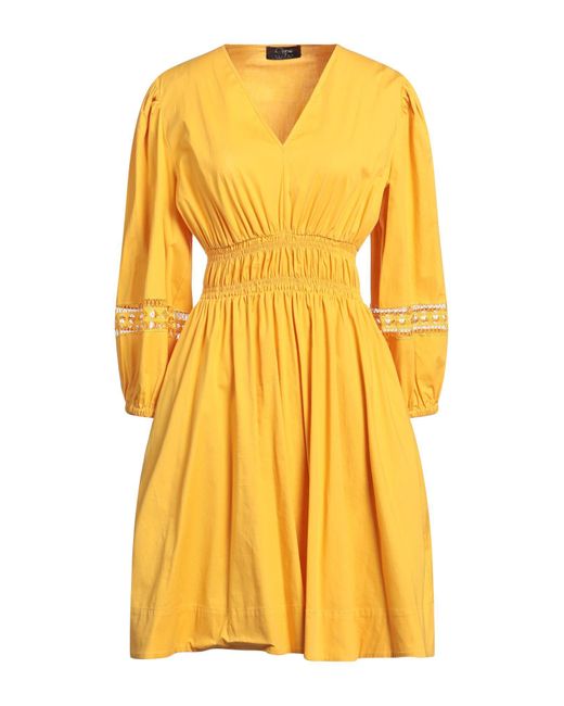 Clips Yellow Midi Dress