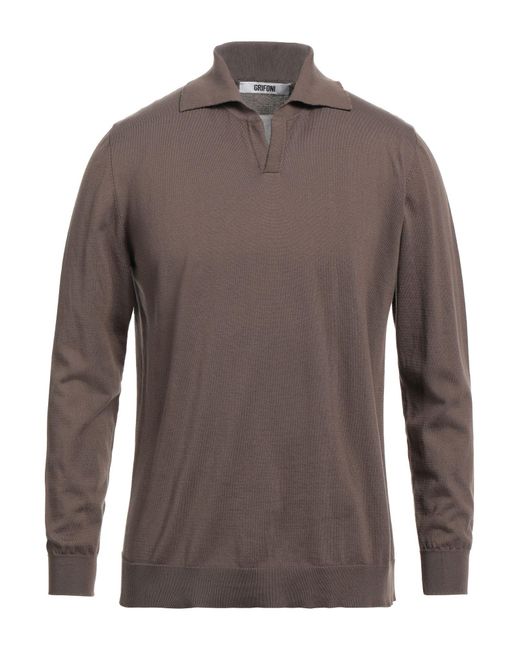 Grifoni Brown Sweater for men