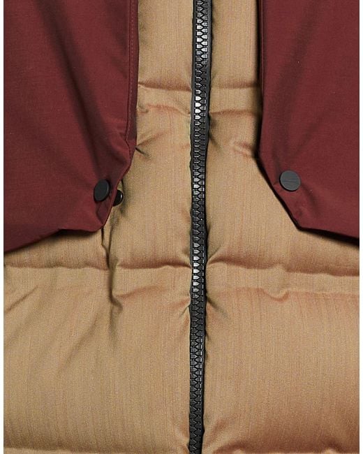 Sease Brown Puffer Wool, Nylon for men