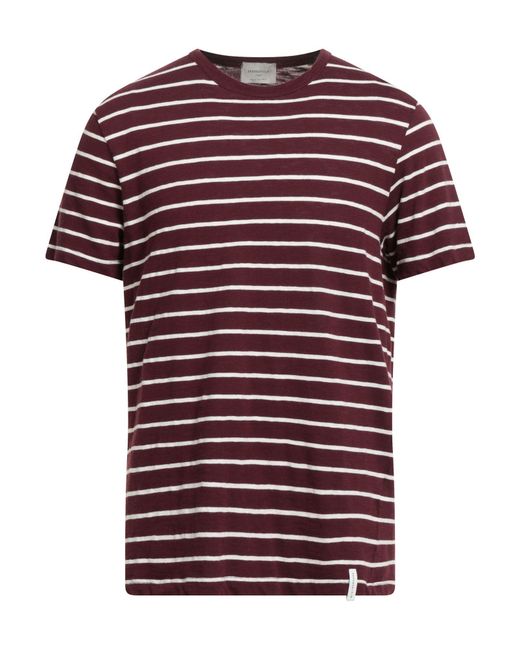 Brooksfield Red Burgundy T-Shirt Cotton for men