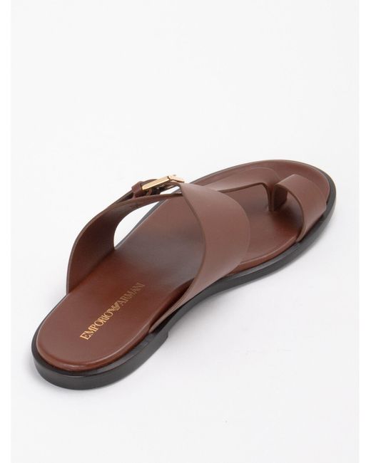 Sandales Emporio Armani en coloris Brown