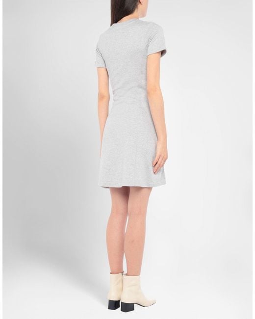 KENZO White Light Mini Dress Cotton, Elastane, Polyester