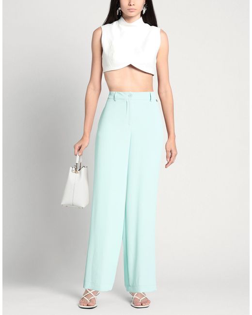 Please Blue Pants Polyester, Elastane