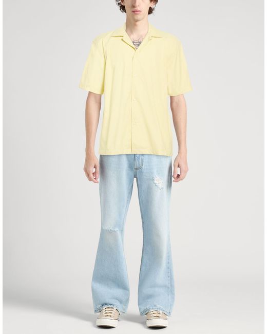 Sunnei Yellow Shirt Cotton, Nylon for men