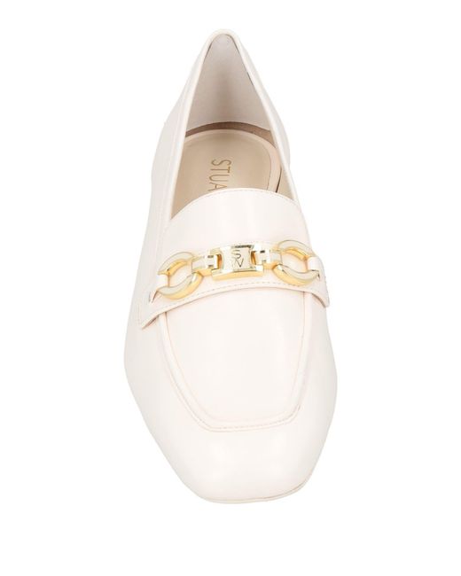 Stuart Weitzman Natural Loafers Leather