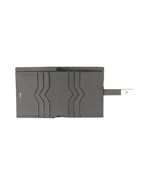 Billetera Valextra de color Gray
